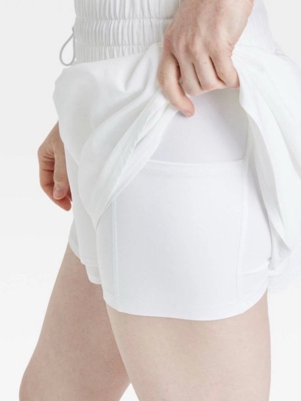 Women’s Flutter White Athletic Shorts - JoyLab - Size M - NWT - Picture 3 of 5